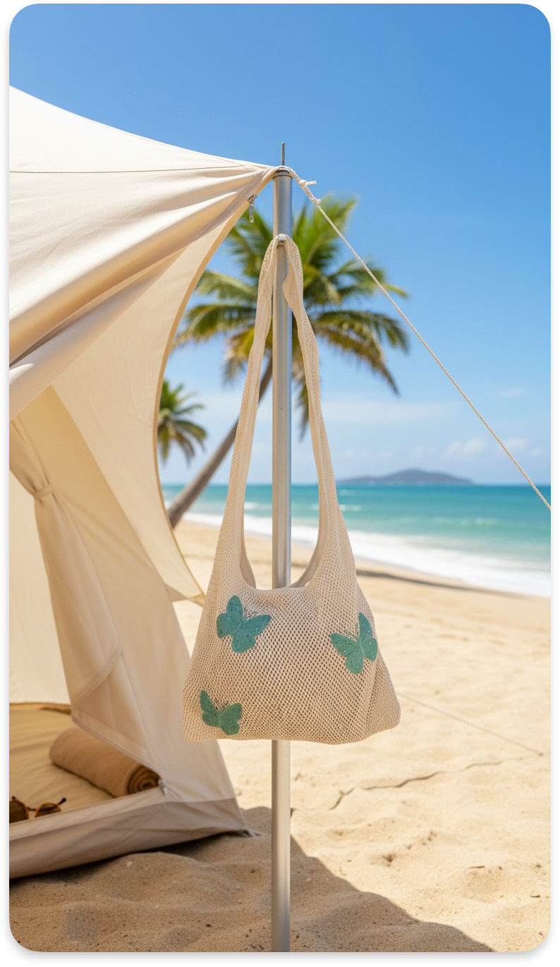 Papillon Tote - shoulder and crossbody bag